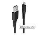 LINDY 0.5m USB to Lightning Cable black Charge and sync Cable for iPhone iPad & iPod