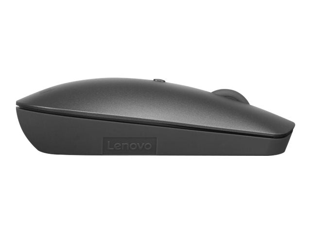 LENOVO ThinkBook Silent - Souris - droitiers et gauchers - bleu optique - 3 boutons - sans fil - Bluetooth 5.0 - gris de fer