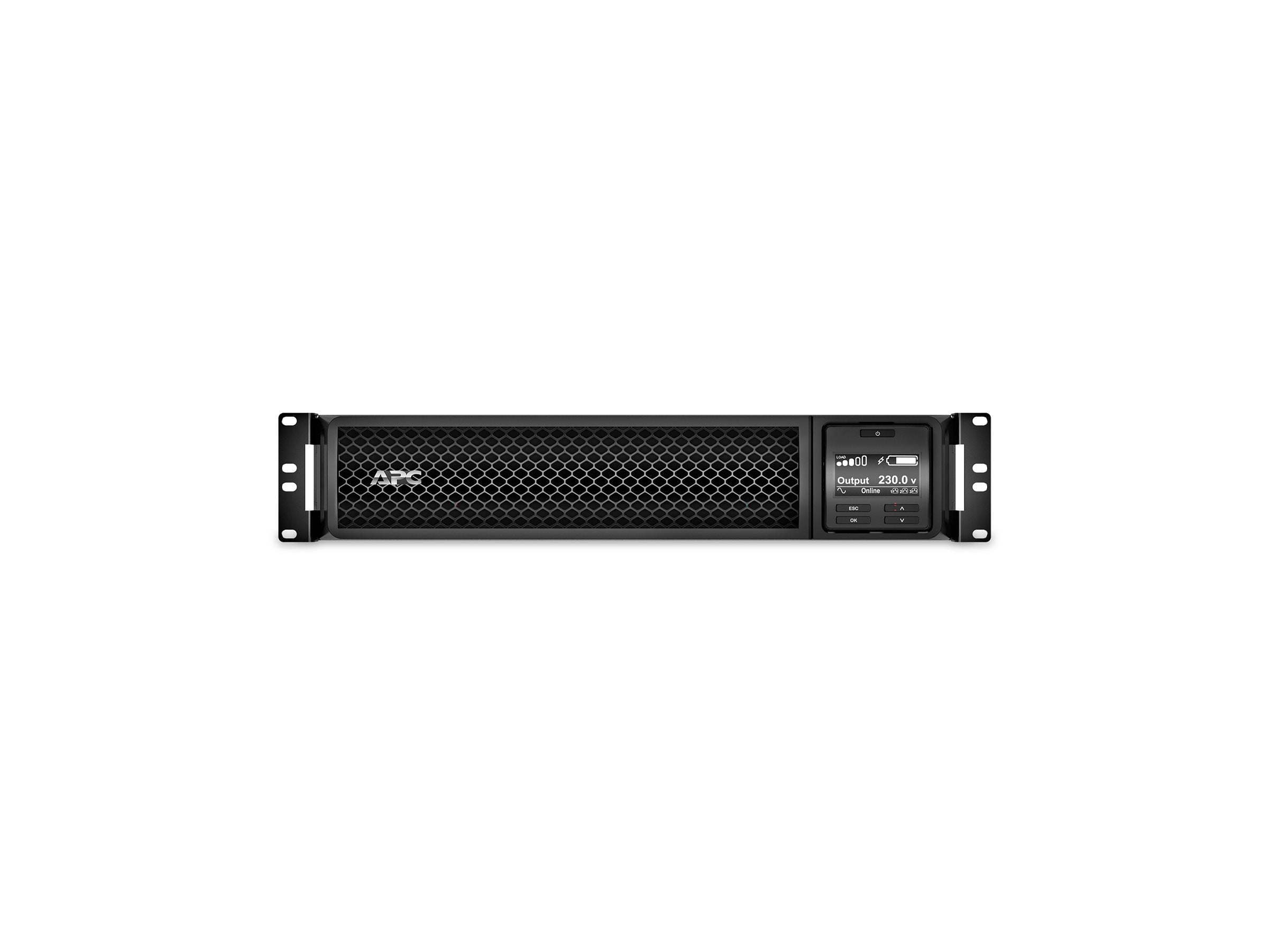 APC Smart-UPS SRT 2200VA RM UPS Rack AC 220/230/240V 1980Watt 2200VA lead acid RS-232 USB output connectors 10 2U BK