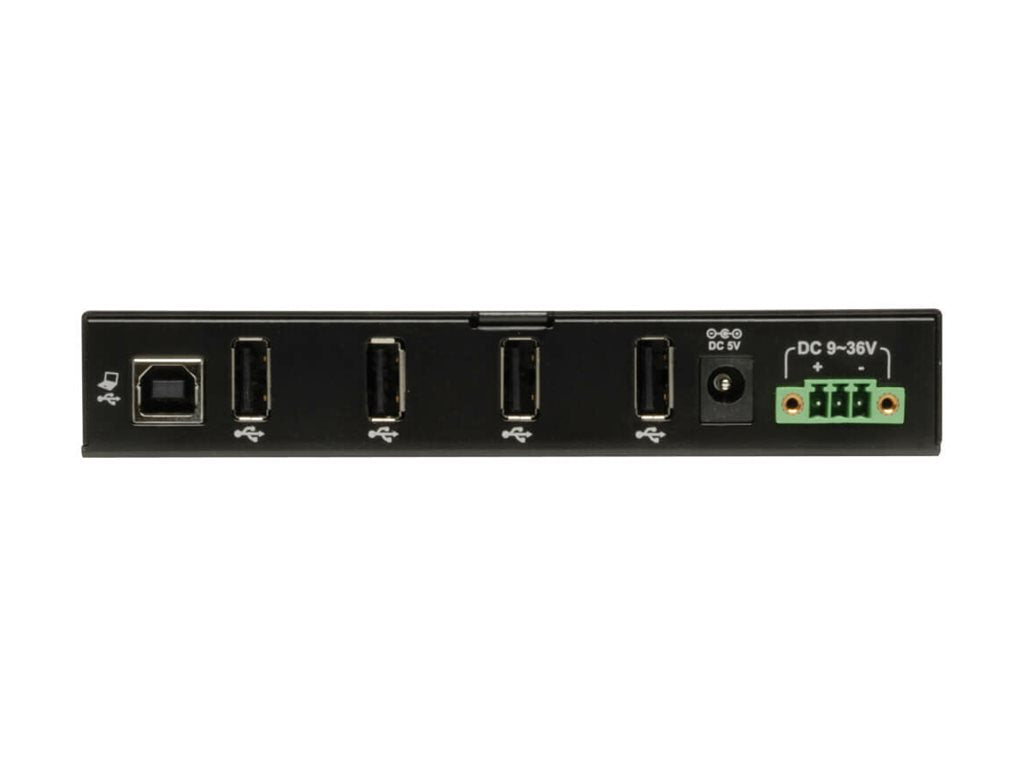 EATON TRIPPLITE 4-Port Rugged Industrial USB 2.0 Hi-Speed Hub w 15KV ESD Immunity Metal Mountable Hub 4 x USB 2.0