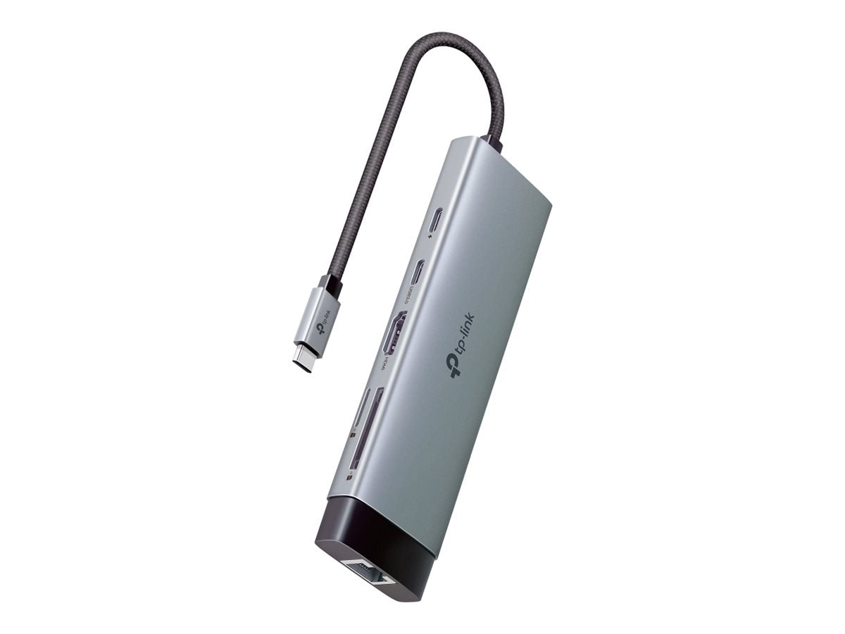 TP-LINK USB Type-C 9-Port Hub 1x USB-C Connector 1x HDMI 4K 60Hz Port 1x USB-C PD 100W Port 1x RJ45 1000Mbps Port