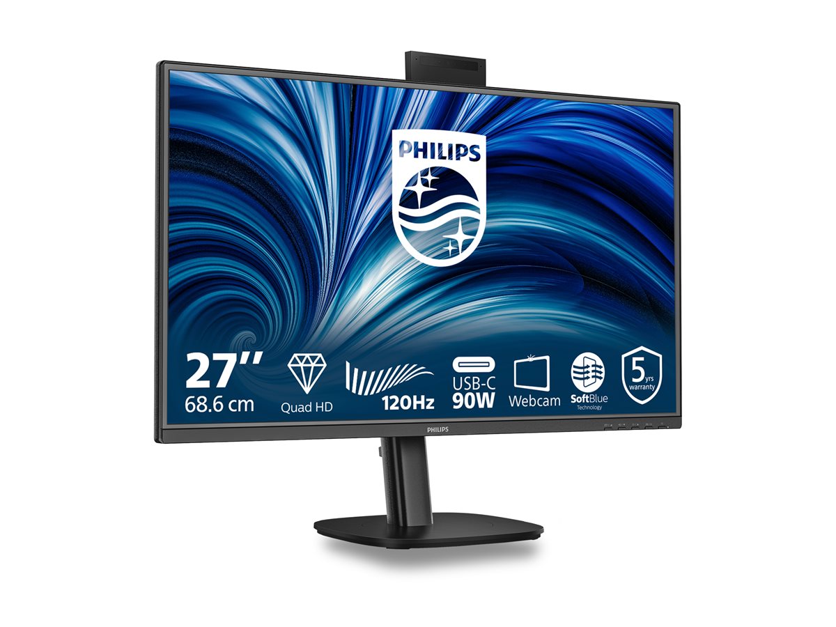 PHILIPS 27p 2560x1440 120Hz IPS Flat H/A 150 MM USB C DOCKING DISPLAY 90W Daisy chain with 27B2N3500J Smart Link Sync