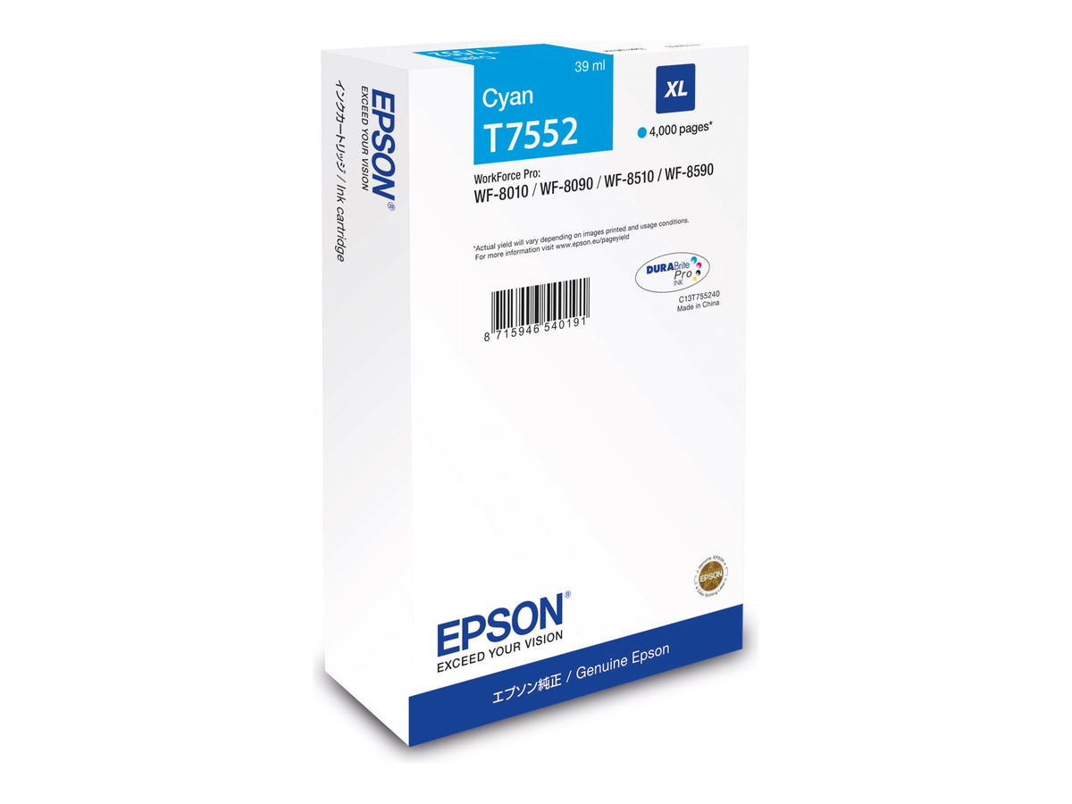EPSON 4LB WF-8xxx Series Ink Cartridge XL Cyan