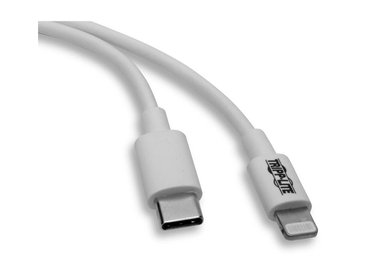 EATON TRIPPLITE USB-C to Lightning Sync/Charge Cable M/M MFi Certified USB cable 24 pin USB-CM to LightningM USB 2.0 20V 3A 90cm