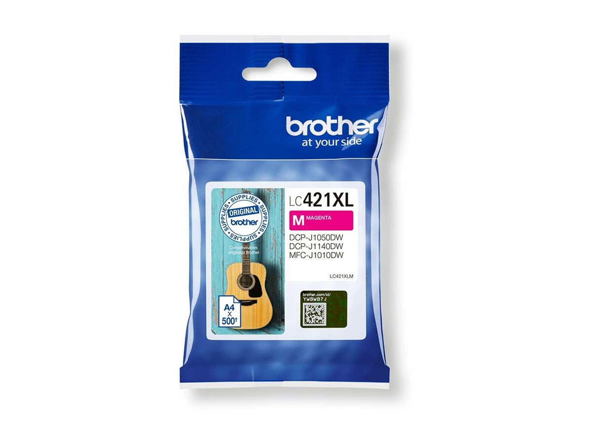 BROTHER 500-page high capacity Magenta ink cartridge for DCP-J1050DW MFC-J1010DW and DCP-J1140DW