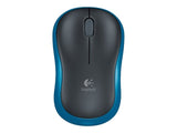LOGITECH M185 Mouse optical wireless 2.4 GHz USB wireless receiver blue