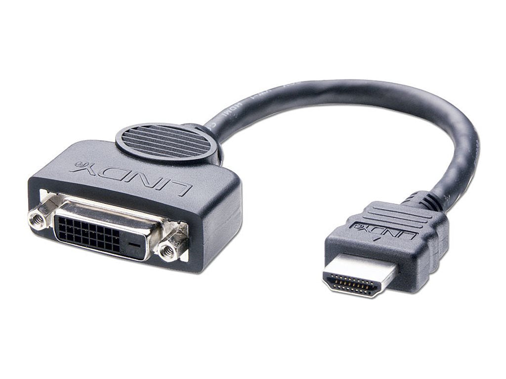 LINDY Câble adaptateur HDMI A mâle DVI-D femelle 0.2m