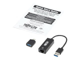 EATON USB-C USB-A to RJ45 Gigabit Ethernet Network Adapter 2xM/F USB 3.2 Gen 1 Black