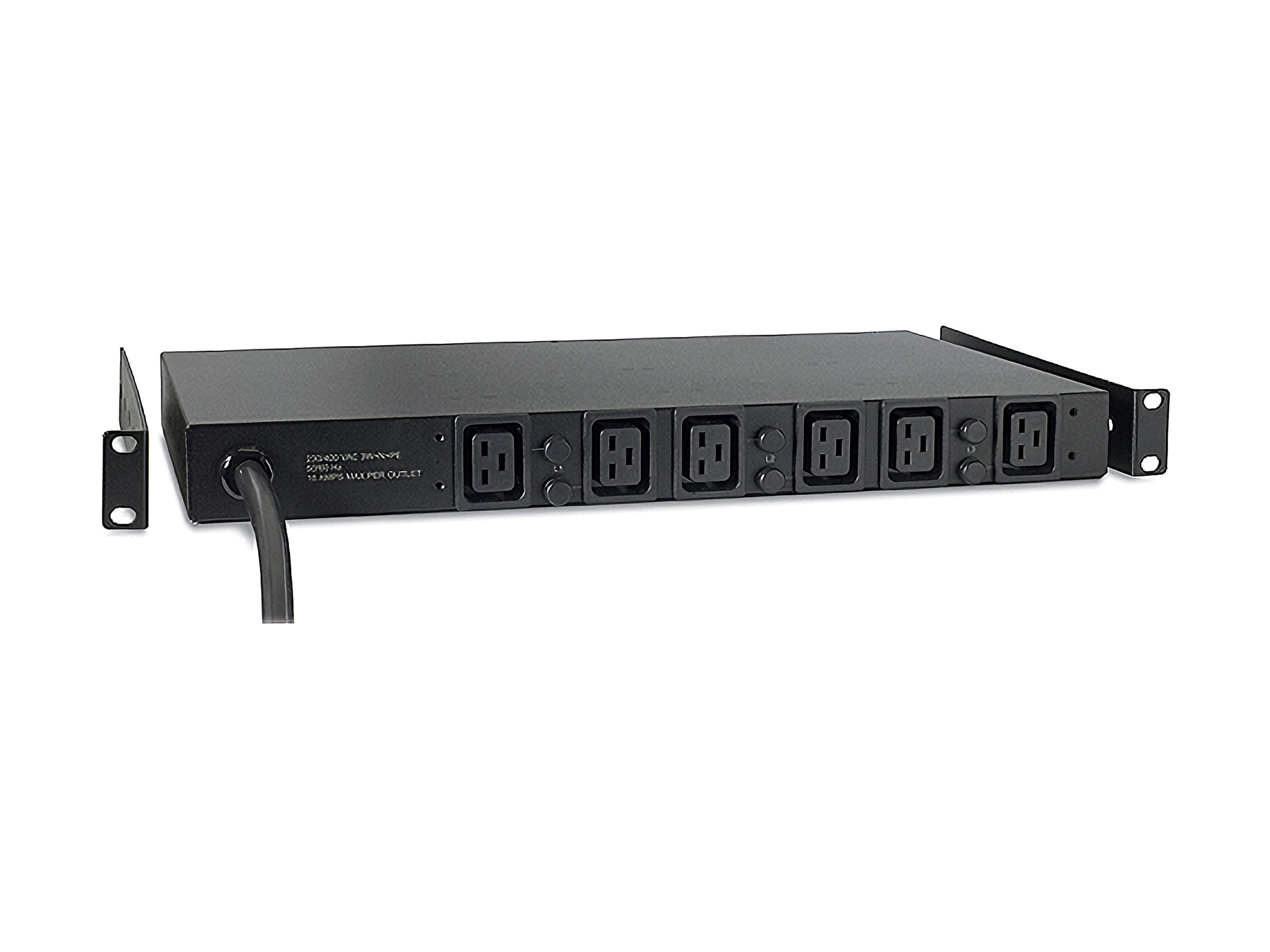 APC Basic Rack PDU Rack AC 208V 3-phase input Hubbell CS8365C output connectors 6 IEC 60320 C19 1U 2.4m cord