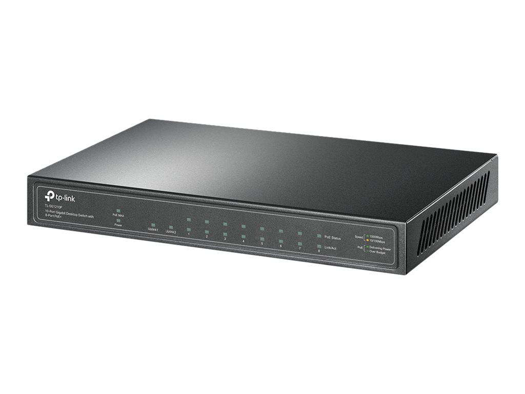 10-Port GB Desktop Switch 8-Port PoE