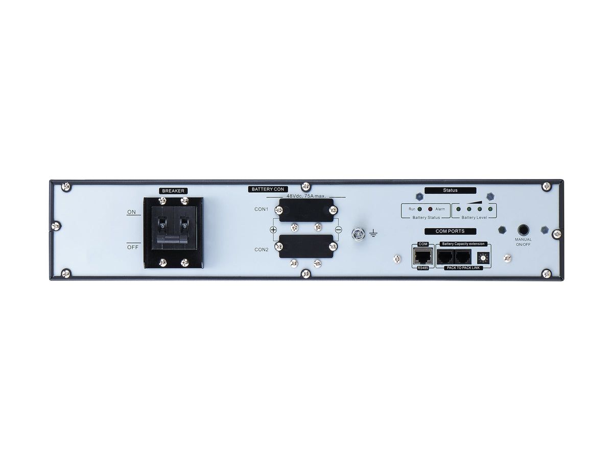 APC Easy UPS On-Line UPS battery rack-mountable Li-ion 2400 Wh 2U 19 Black with silver