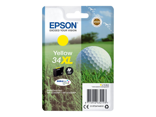 EPSON 2LB Singlepack 34XL Ink Yellow DURABrite Ultra 10.8ml Blister XL w/s