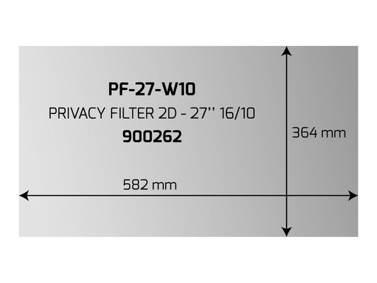 PORT DESIGNS PRIVACY FILTER 2D 27p 16/10 582x364