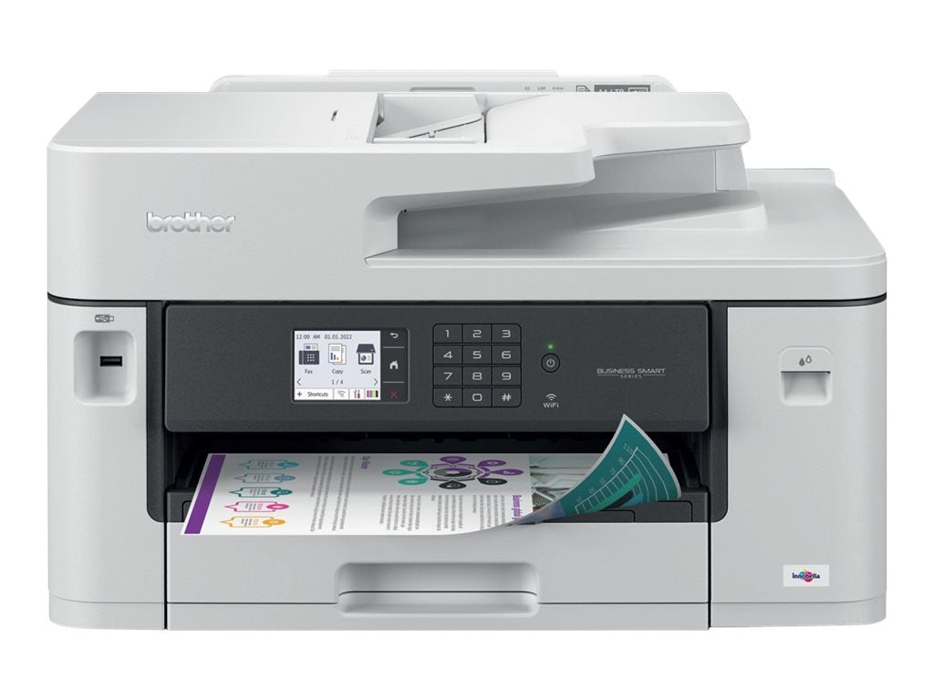 BROTHER Imprimante multifonction jet dencre couleur professionnelle 4-en-1 Business Smart impression jusquau format A3 28ipm ISO