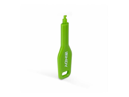LINDY SFP Port Blocker key Green