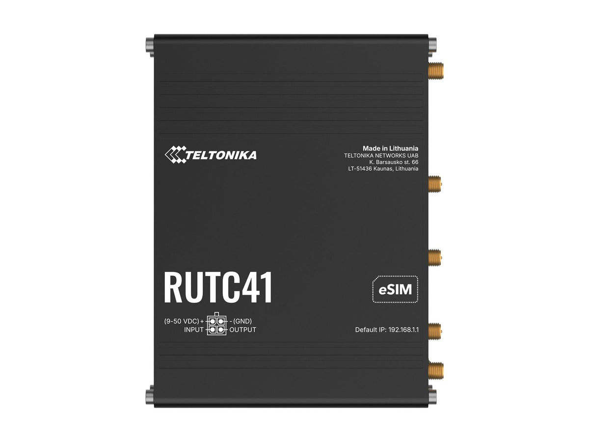TELTONIKA NETWORKS RUTC41 4G/LTE WiFi DUAL-BAND Edge Router with Docker Support