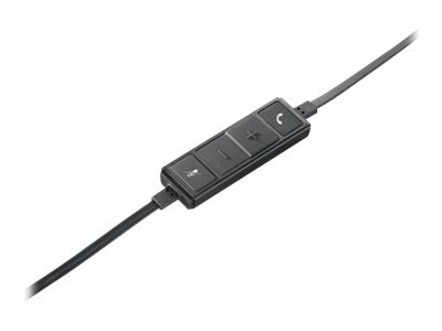 Logitech 981-000514 casque Avec fil Arceau Bureau/Centre d'appels USB Type-A Noir, Argent