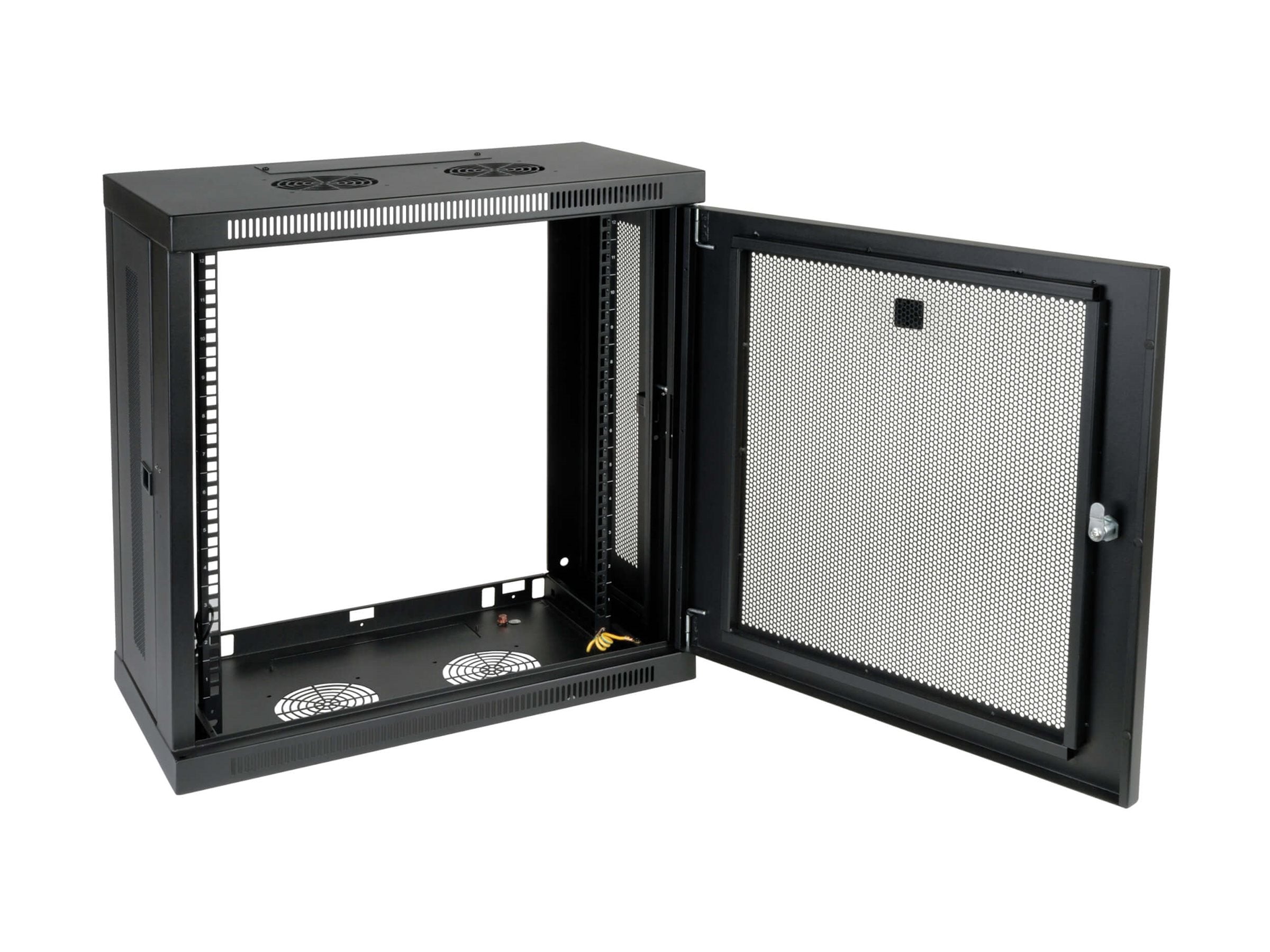 EATON TRIPPLITE SmartRack Rack enclosure cabinet low-profile patch-depth small wall mountable Black 12U 19