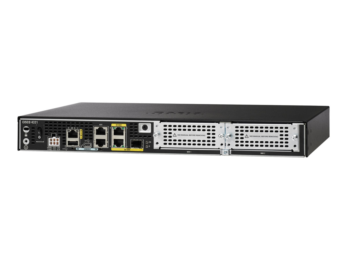CISCO ISR 43212GE 2NIM 4G FLASH 4G DRAM IPB REMANUFACTURED