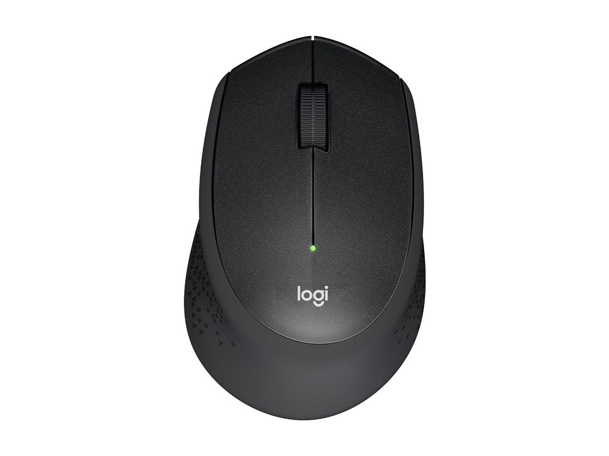 LOGITECH M330 SILENT PLUS Mouse 3 buttons wireless 2.4 GHz USB wireless receiver blue