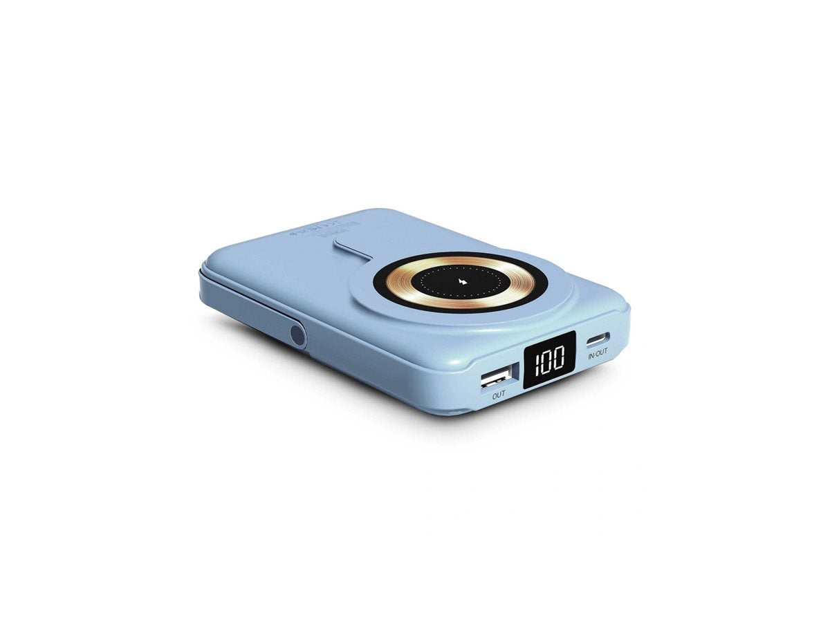 URBAN FACTORY MAGNEE POWER Wireless Magnetic Universal Powerbank 10.000mAh - Allure Blue