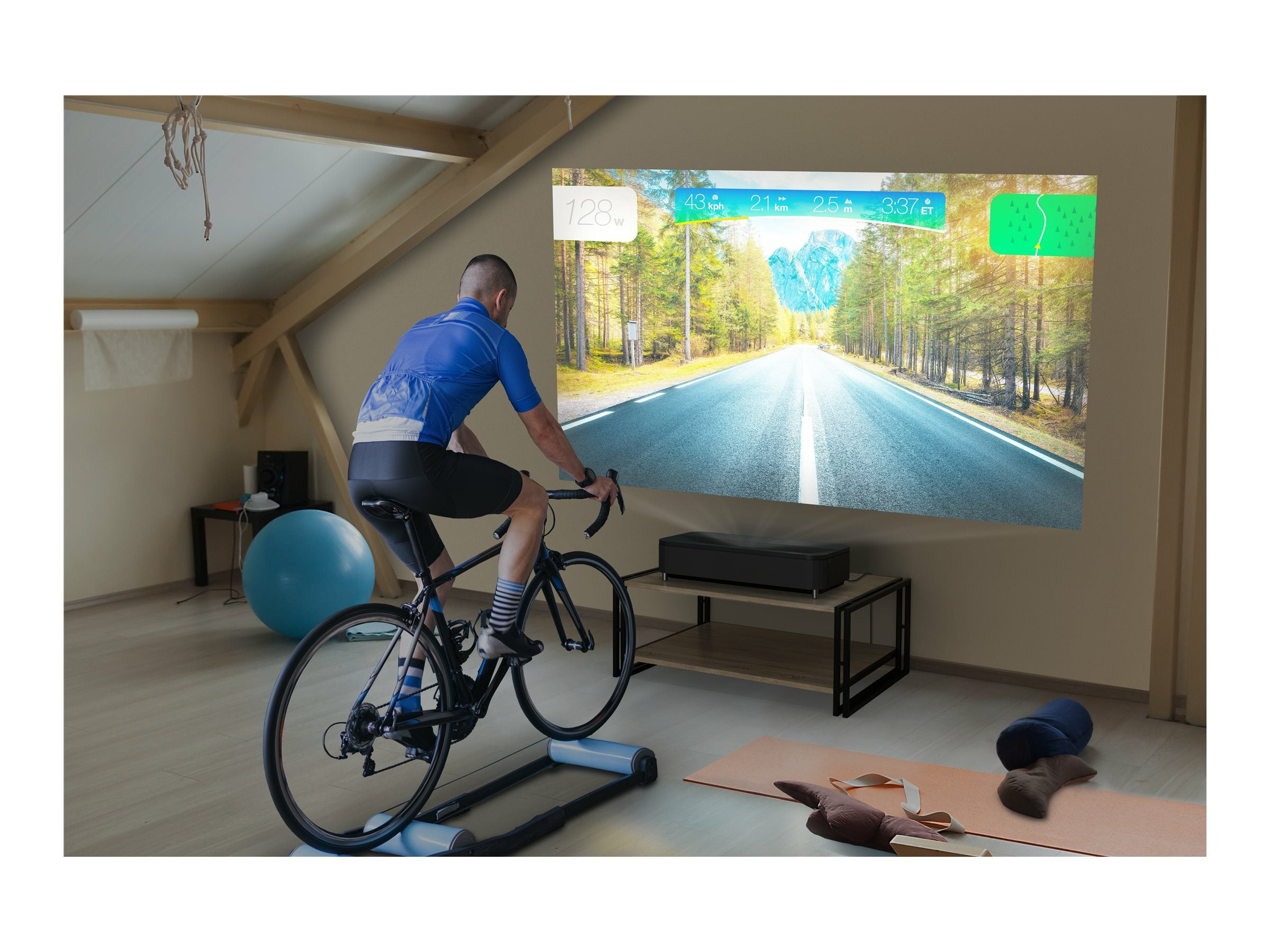 EPSON EH-LS800W Projecteur laser UST - 4K PRO-UHD Home Cinema- 16: 9- 4000 lumens-2 500.000: 1- 3x HDMI- Android TV™ Bluetooth- Noir