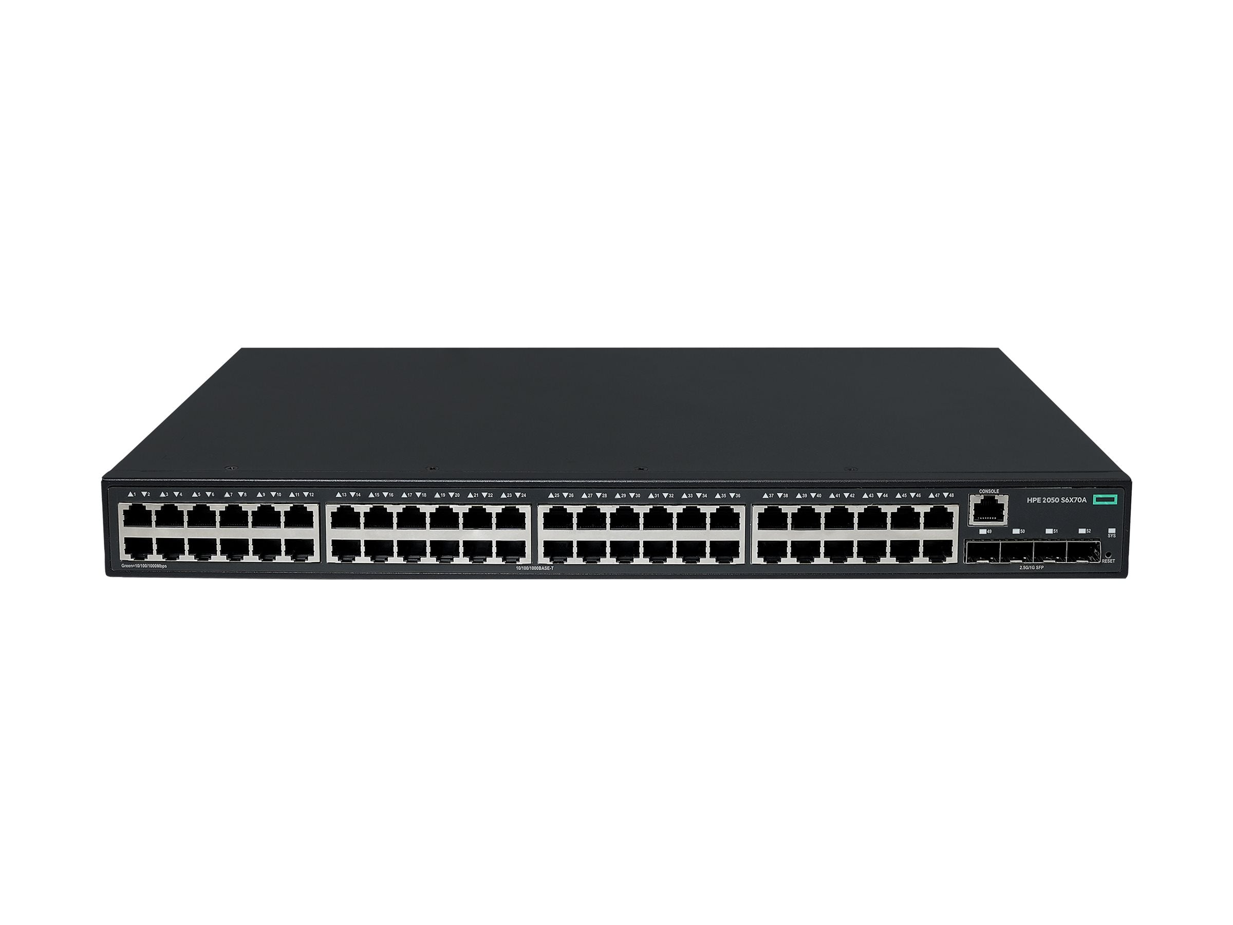 HPE Networking CW 2050 48p 10/100/1000BASE-T 4p SFP 1G/2.5G Switch EU en