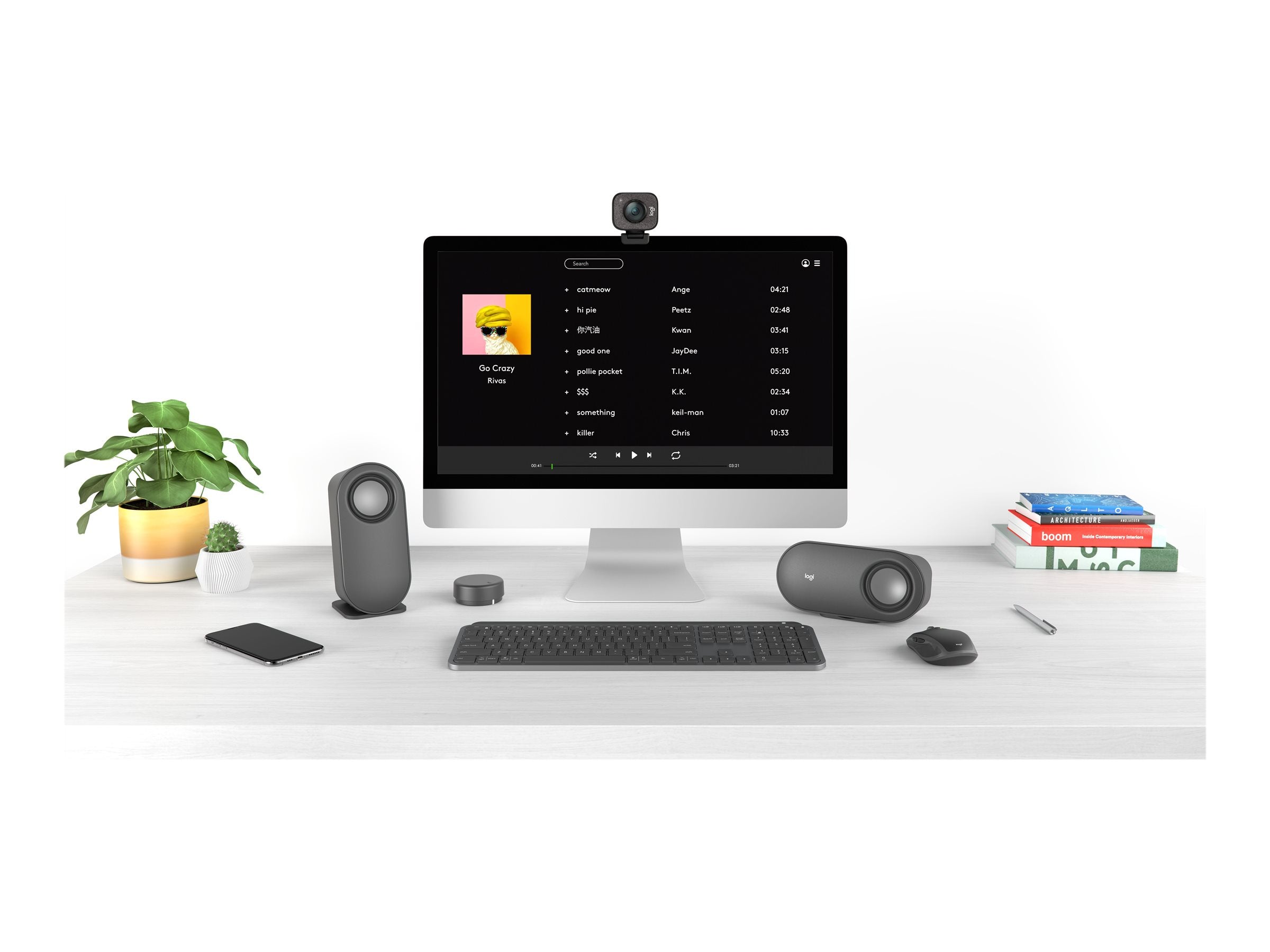 LOGITECH StreamCam Live streaming camera colour 1920 x 1080 1080p audio USB-C 3.1 Gen 1 MJPEG YUY2