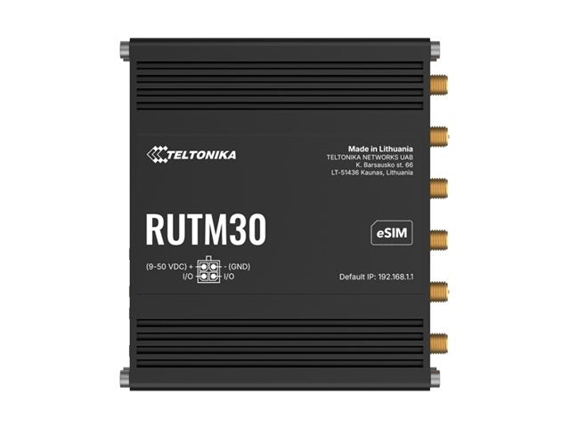 TELTONIKA NETWORKS RUTM30 DUAL SIM eSIM 5G/4G/LTE/3G Router