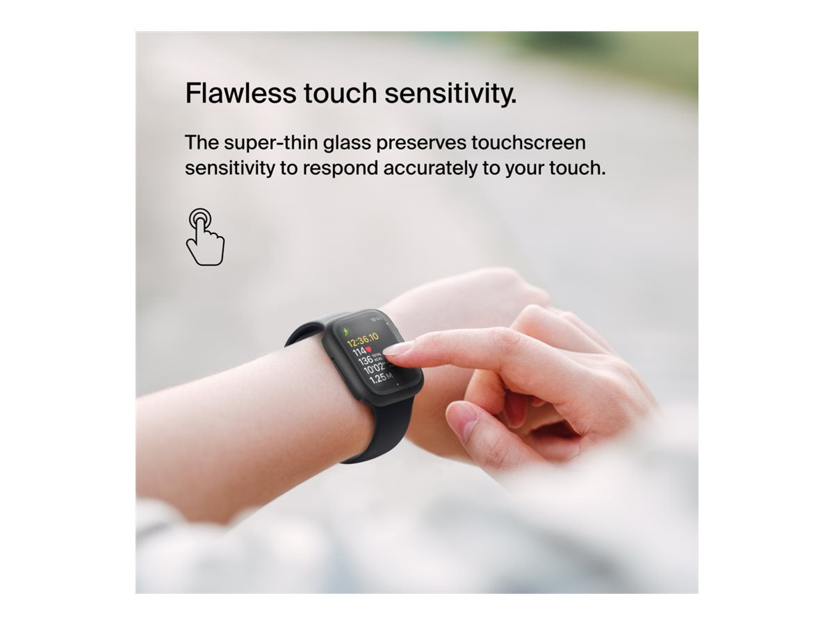 BELKIN TemperedCurve Bumper Screen Protector - Series 4-9/SE - BLK 40/41mm