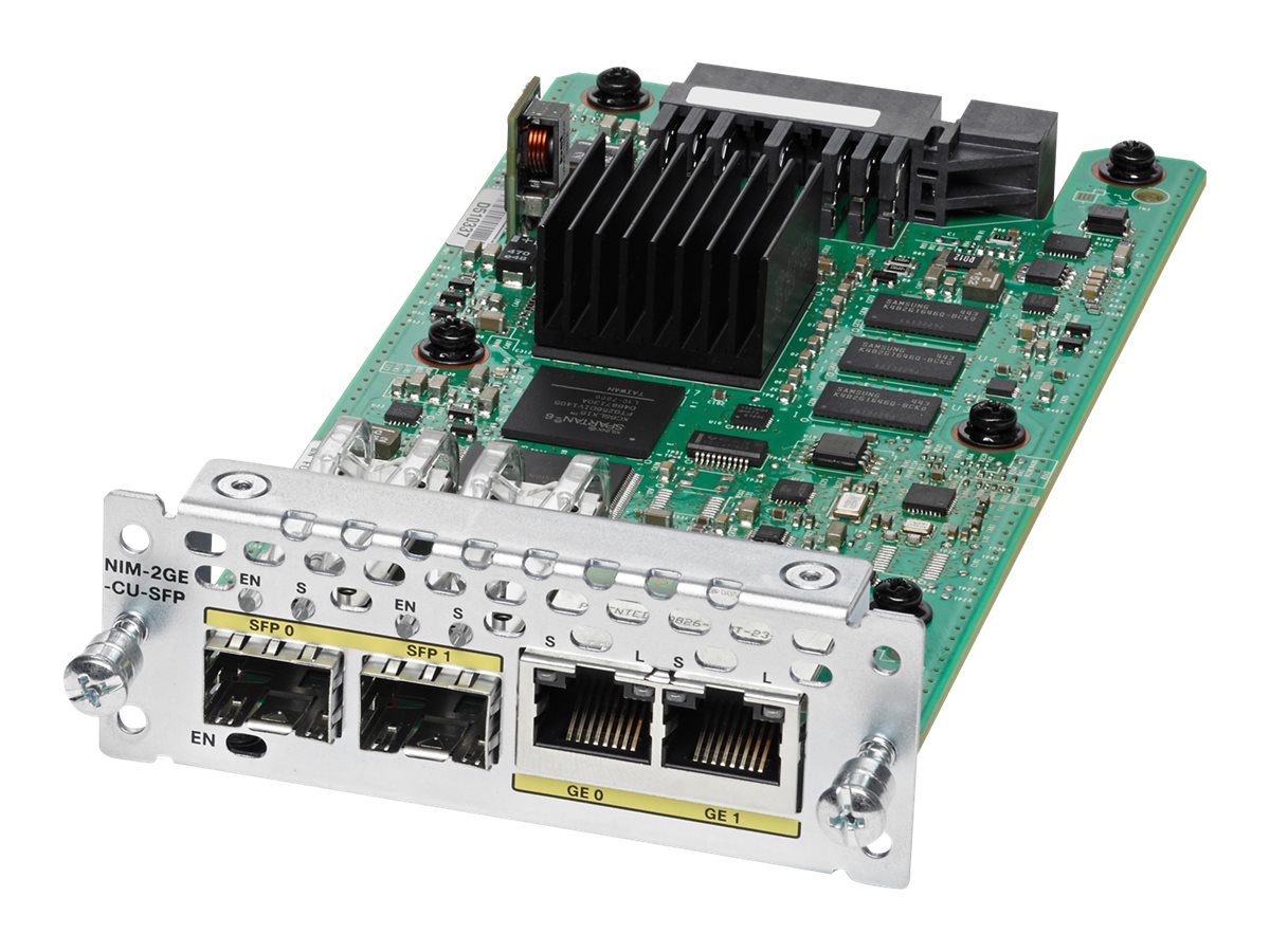 CISCO 2-port GE WAN NIM. dual-mode RJ45 & SFP