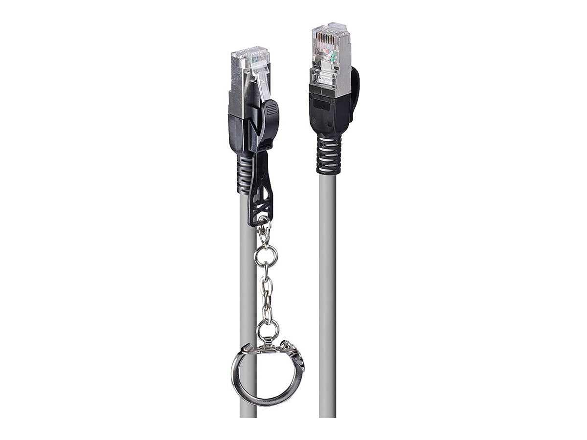 LINDY 2m Cat.6A S/FTP Security Network Cable Grey