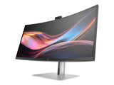 HP Écran de conférence incurvé WQHD HP Series 7 Pro 734pm avec webcam IA 5 Mpx HDR 34p WQHD 3440x1440 HDMI USB-C Disp