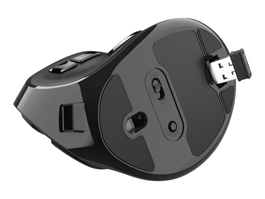 TRUST Souris sans fil ergonomique VOXX Rechargeable - Noire