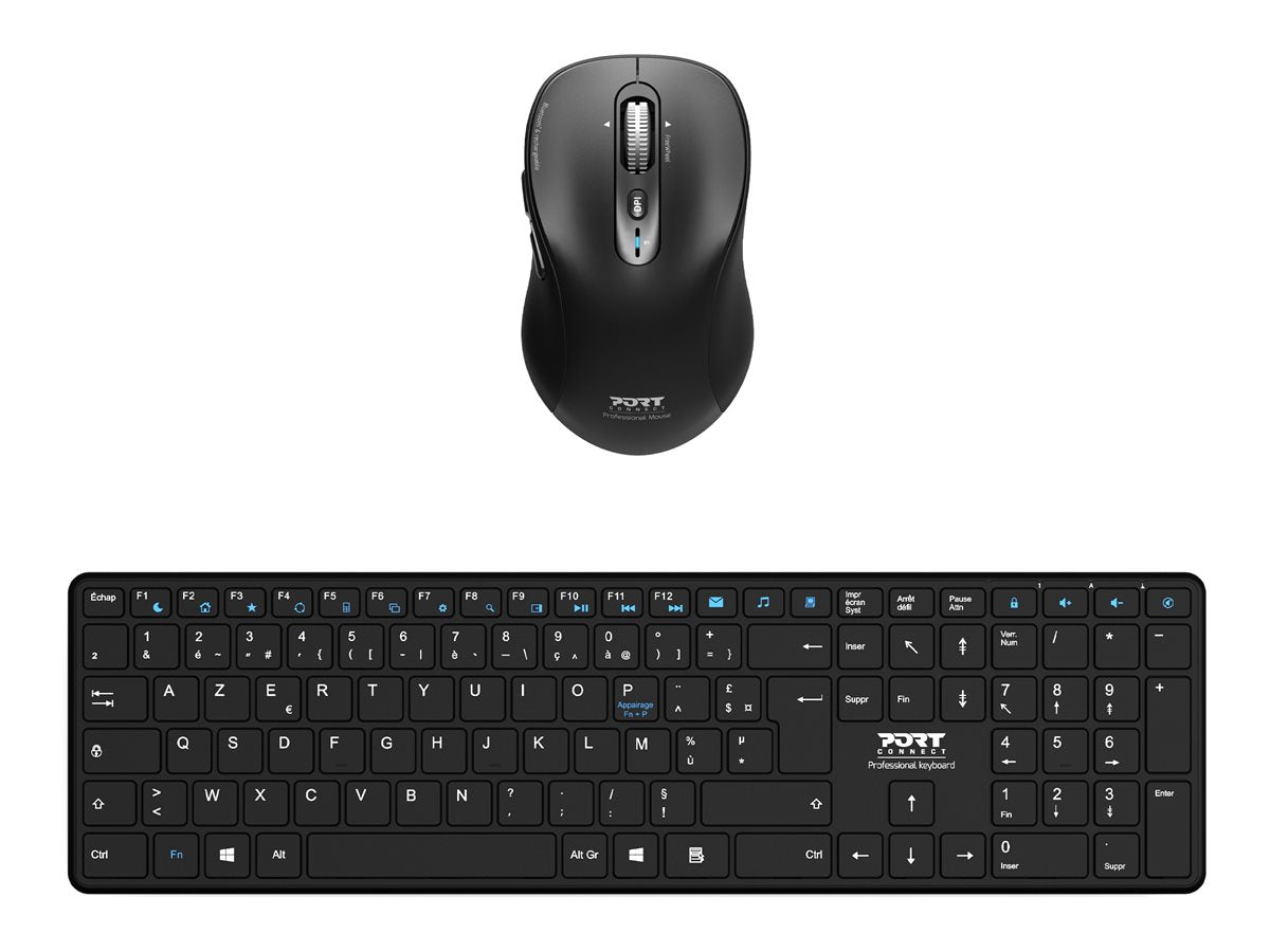 PORT DESIGNS Bluetooth Keyboard & Mouse pack Bundle 900903R + 900707