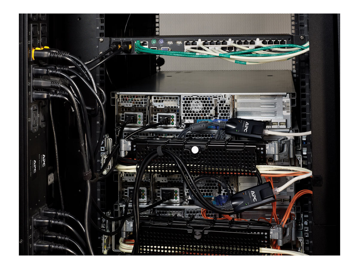 APC KVM 2G Analog KVM switch CAT5 16 x KVM ports 1 local user rack-mountable TAA Compliant