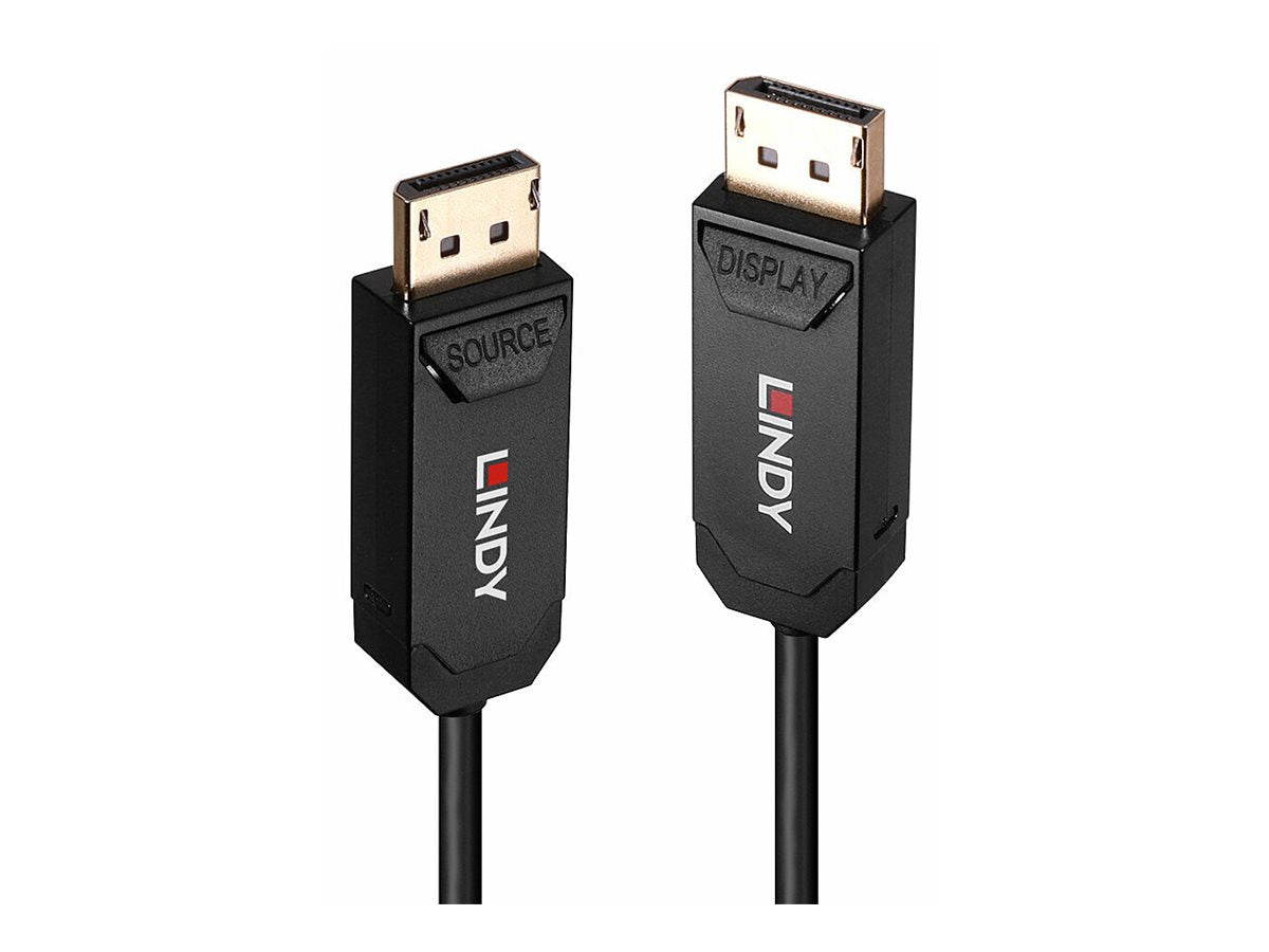 LINDY 40m Fibre Optic Hybrid DP 2.0 UHBR10 Cable