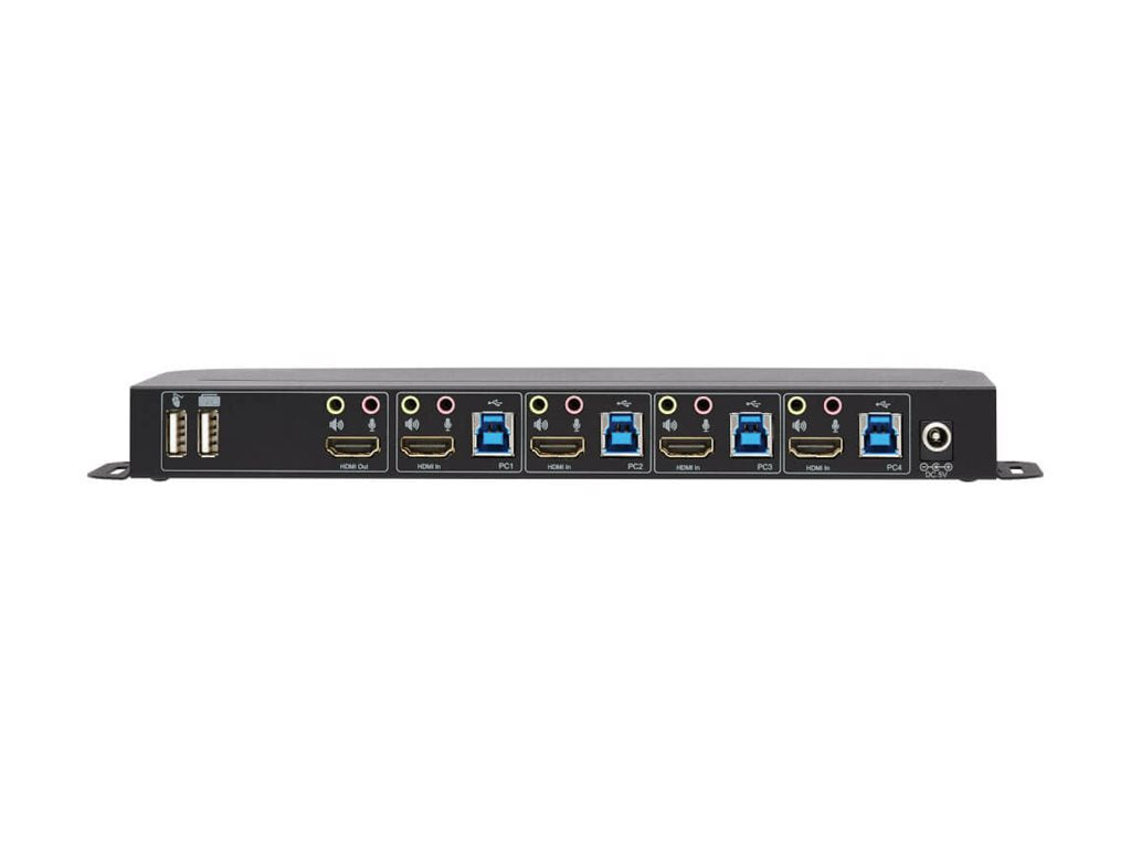 EATON TRIPPLITE HDMI USB KVM Switch 4-Port 4K 60Hz HDR HDCP 2.2 IR USB Sharing KVM/audio/USB switch 4xKVM/audio/USB