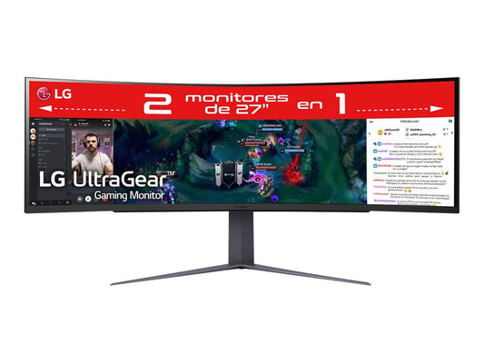 LG 49GR85DC-B.AEU UltraGear- incurvé - 49i - 5120 x 1440 Dual Quad HD 240 Hz - VA - 450 cd/m2- 2500:1 - HDR1000 - 1ms - 2xHDMI DP