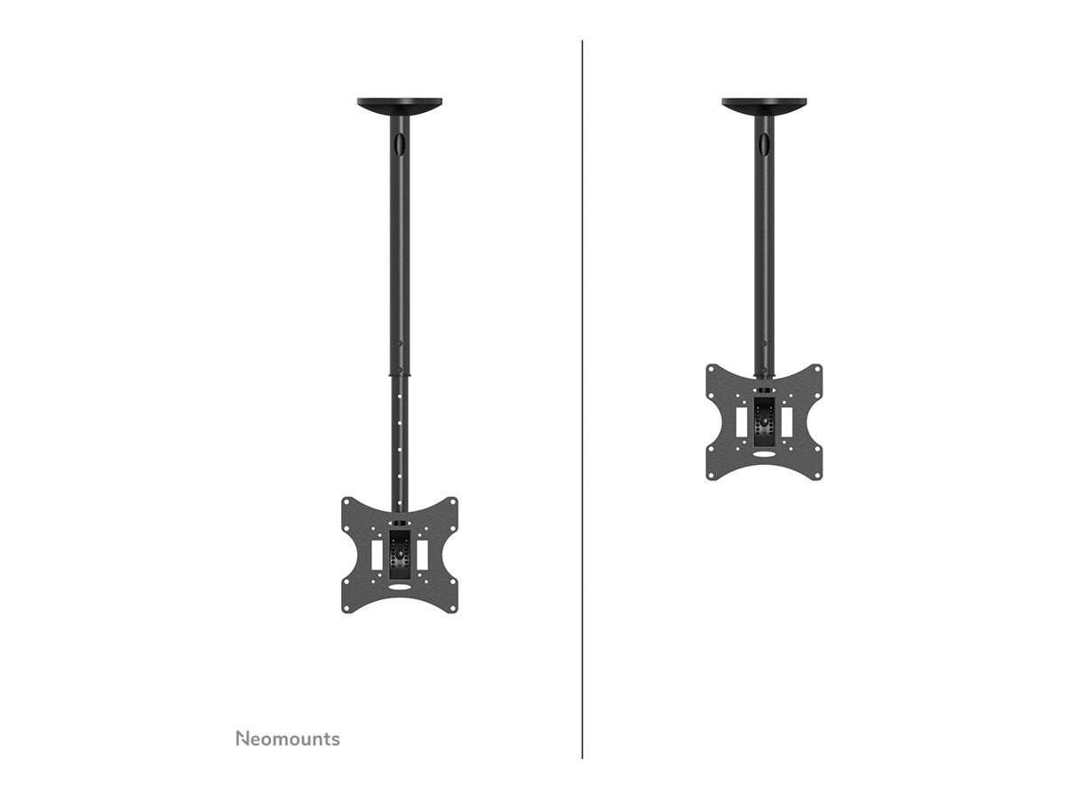 NEOMOUNTS FPMA-C060BLACK Support de plafond pour écran de 10-40p - h 60-85 cm