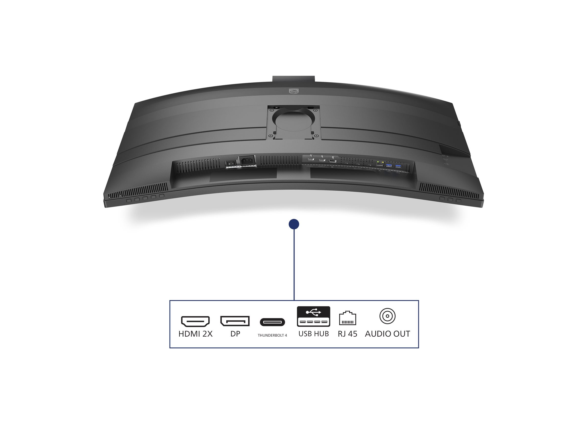 PHILIPS 49B2U6903CH/00 48.8p 5120x1440 VA Curved H/A 170mm SUPERWIDE USB-C 75Hz DP 2xHDMI USB HUB SPEAKERS webcam