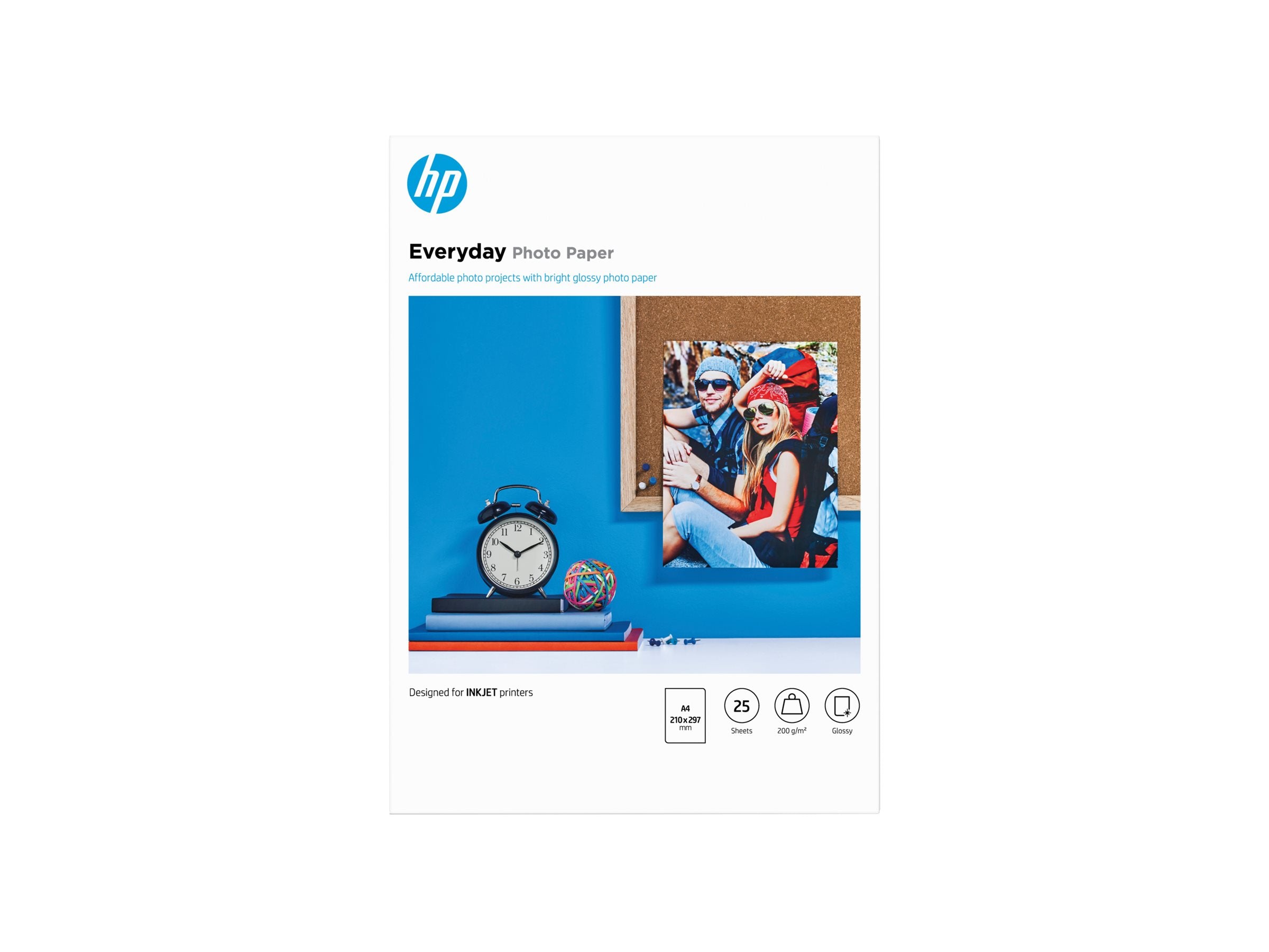 HP original Q5451A Everyday Glossy Photo Paper Ink cartridgetjet 200g/m2 A4 25 sheets 1-pack