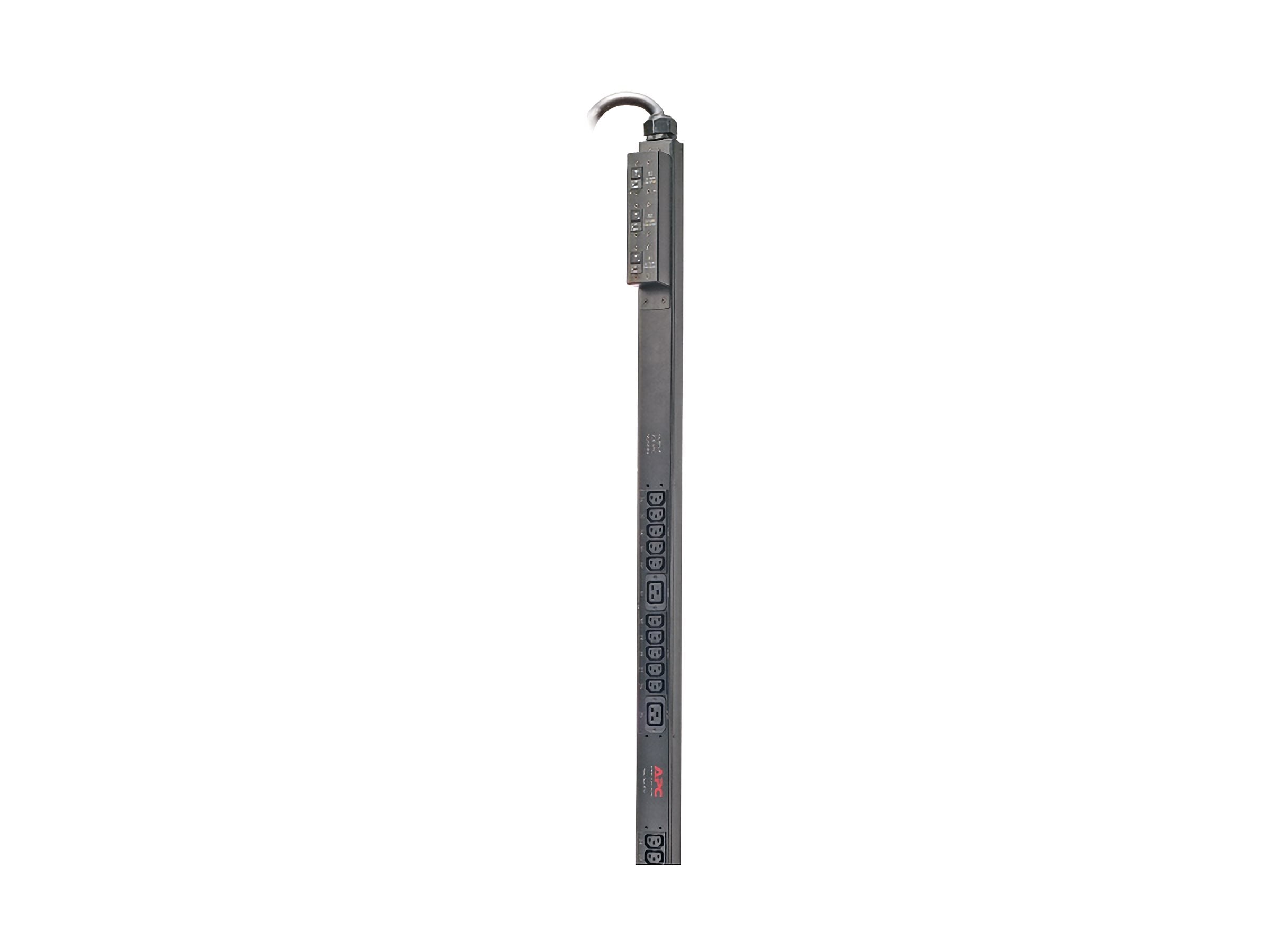 APC Basic Rack PDU Zero U Rack AC 208V output connectors 36 power IEC 60320 C13 IEC 60320 C19 0U 3m cord Black