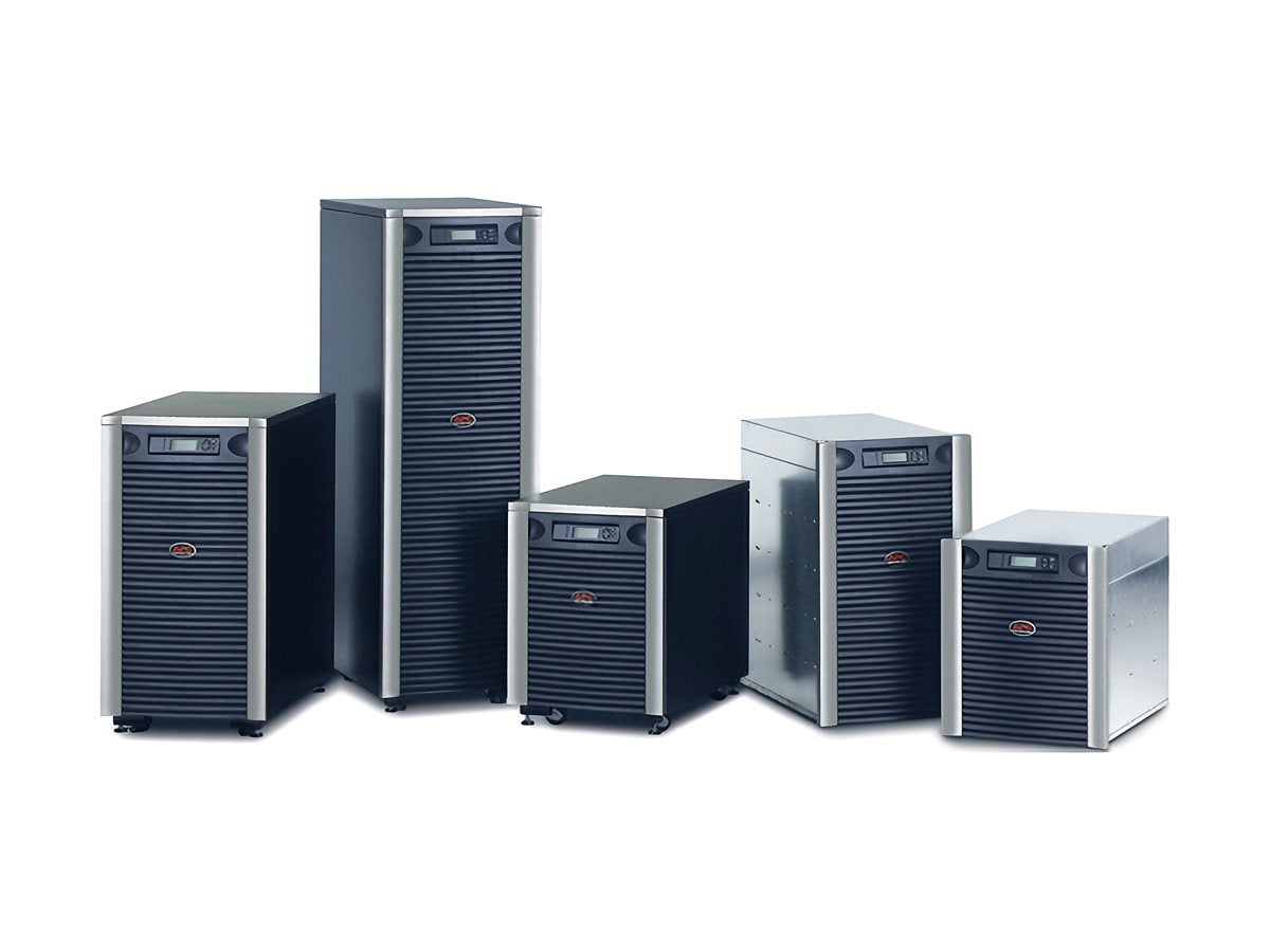 APC Symmetra LX 8kVA Scalable to 16kVA N+1 Power array AC 208/240V 8000VA Ethernet 10/100 output connectors 1 19U Black silver