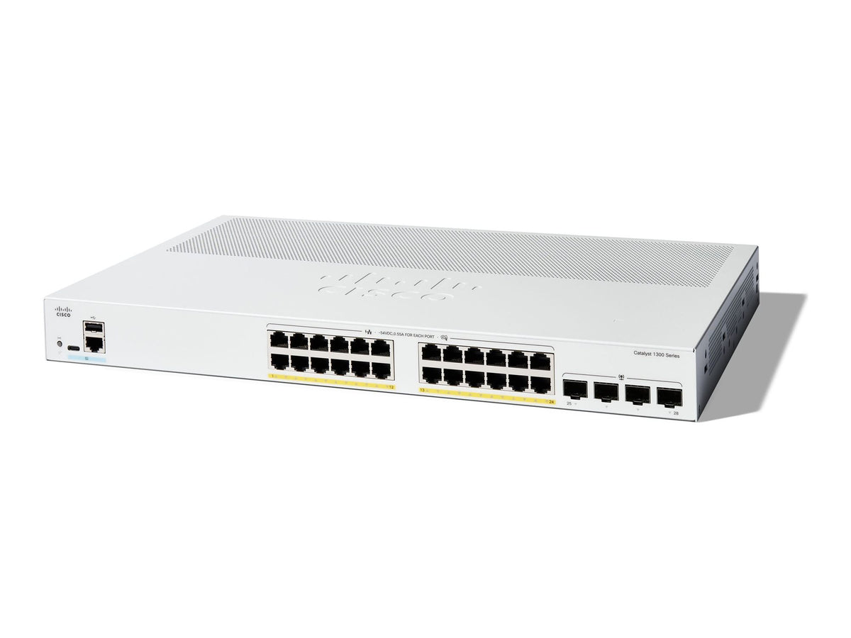 CISCO Catalyst 1300 24-port GE PoE 4x1G SFP