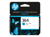 HP 364 original Ink cartridge CB318EE BA1 cyan standard capacity 3ml 300 pages 1-pack with Vivera Ink cartridge