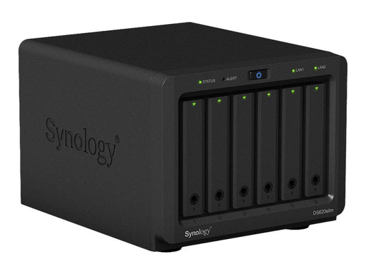 SYNOLOGY DS620slim 6-Bay NAS-Case 2 cores 2Ghz 2Go DDR3 6x2.5p HDD/SSD 46.08To max 2xGbE LAN