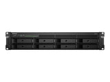 SYNOLOGY RS1221+ 8-Bay NAS-Rackmount AMD Ryzen V1500B 4-core 2.2GHz 4Go DDR4 up to 32Go RJ-45 4x1GbE 2xUSB 3.2 1xeSATA