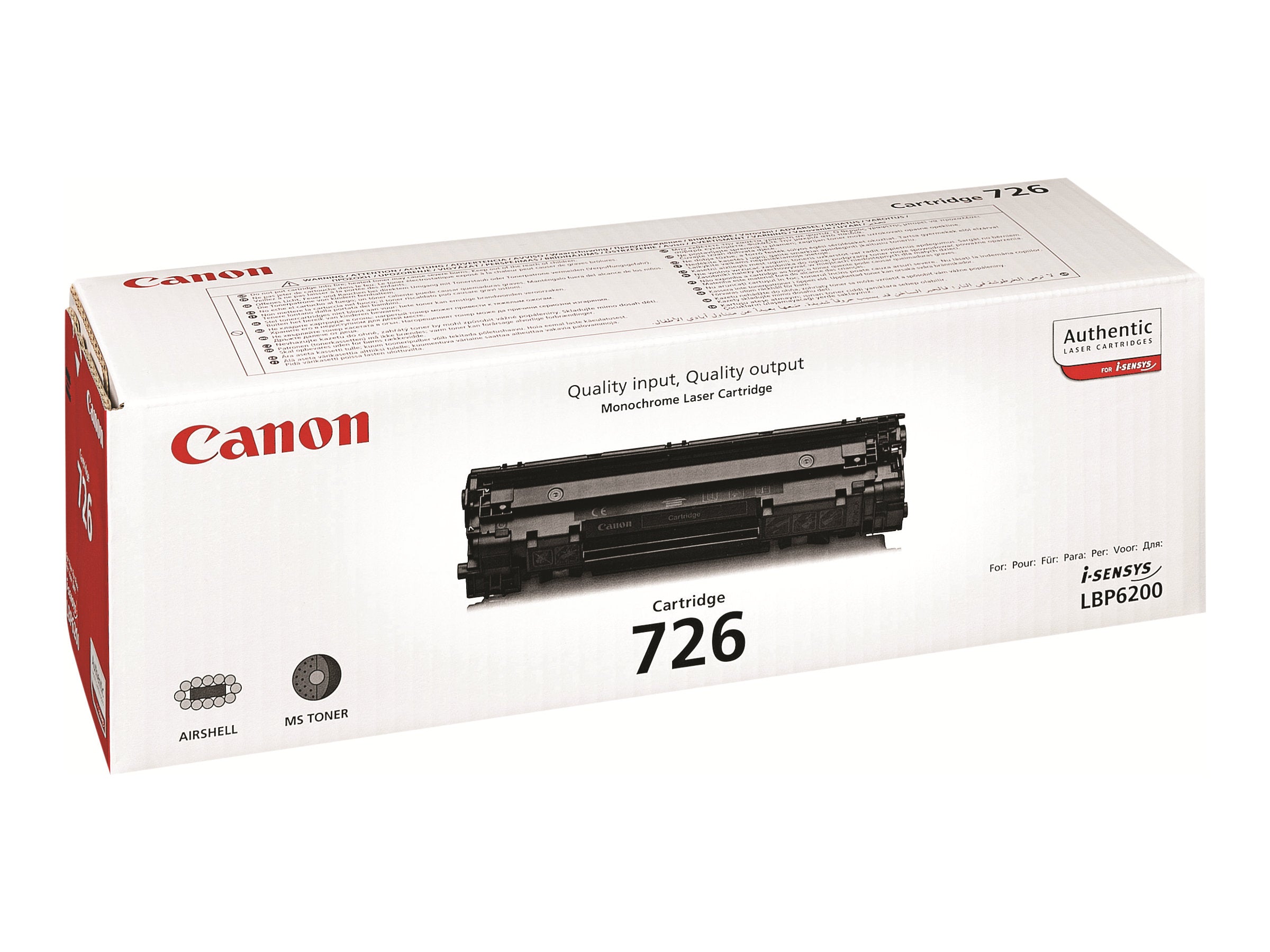 Toner/726 LBP Cartridge BK