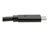 EATON TRIPPLITE USB-C Cable M/M - USB 3.1 Gen 1 5Gbps 5A Rating Thunderbolt 3 Compatible 6ft. 1.83m